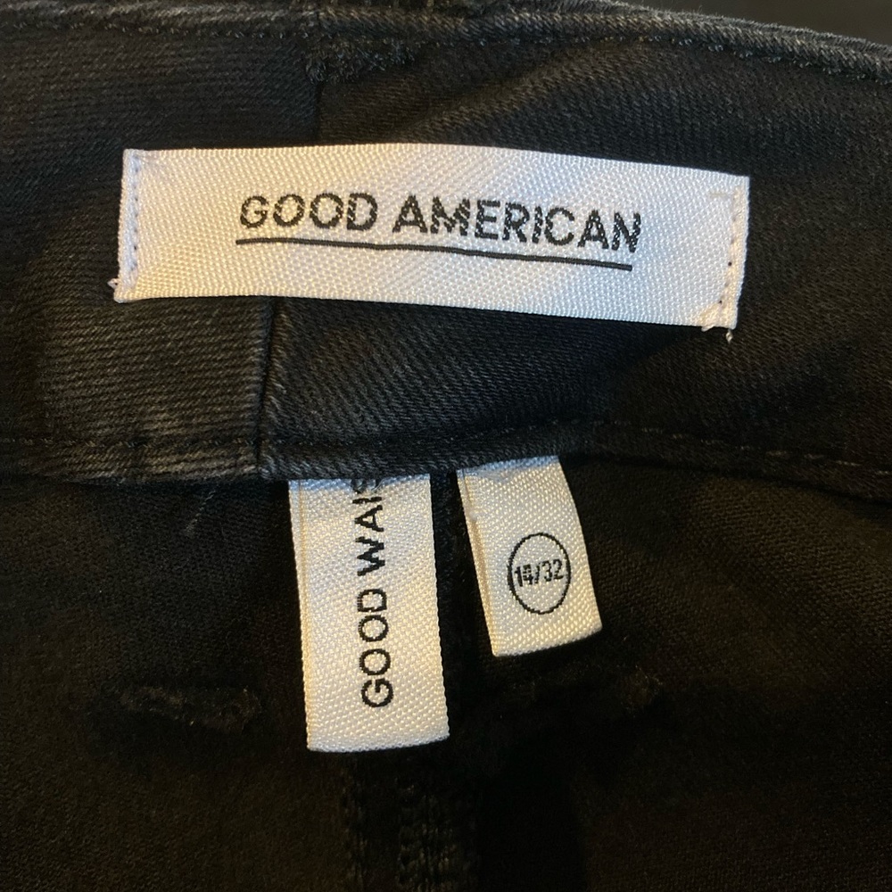 GOOD AMERICAN, GOOD WAIST, Black pants, SIZE 14 - Picture 3 of 16